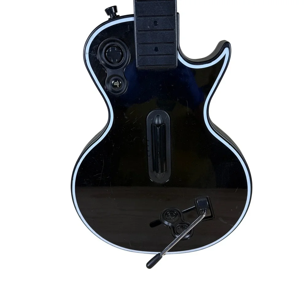 Gibson Guitar Hero Les Paul Wireless Controller PS3 Black White Strap 95121.805